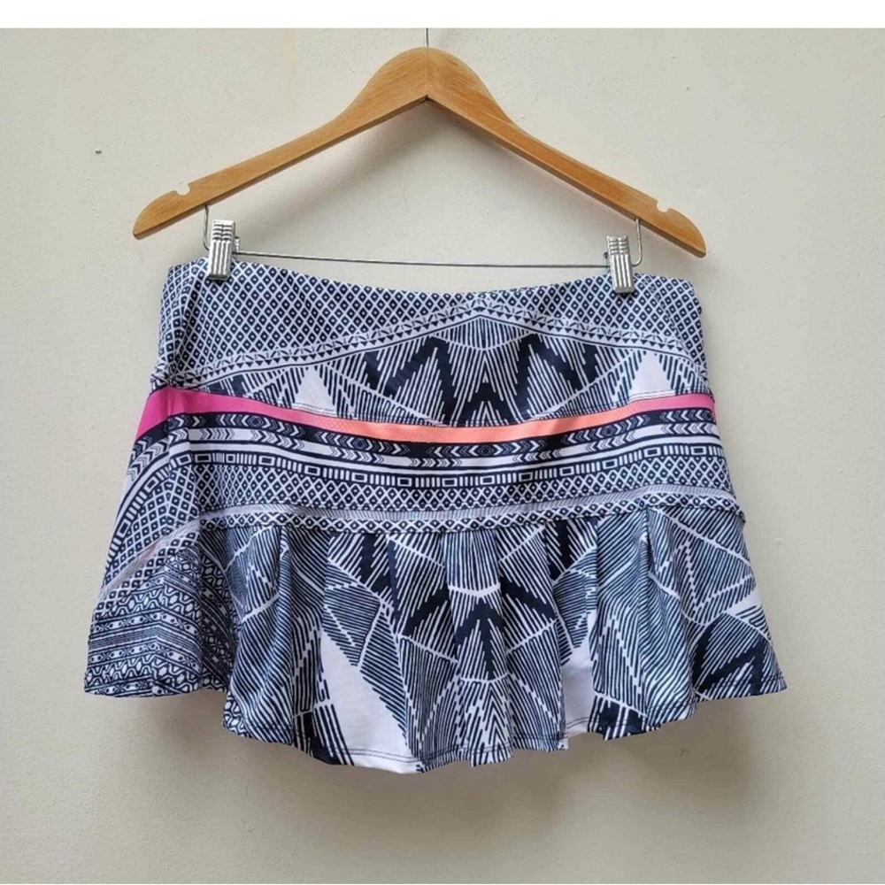 Lucky in Love Women's Santa Fe Glow Tennis Skirt Skort Midnight XL